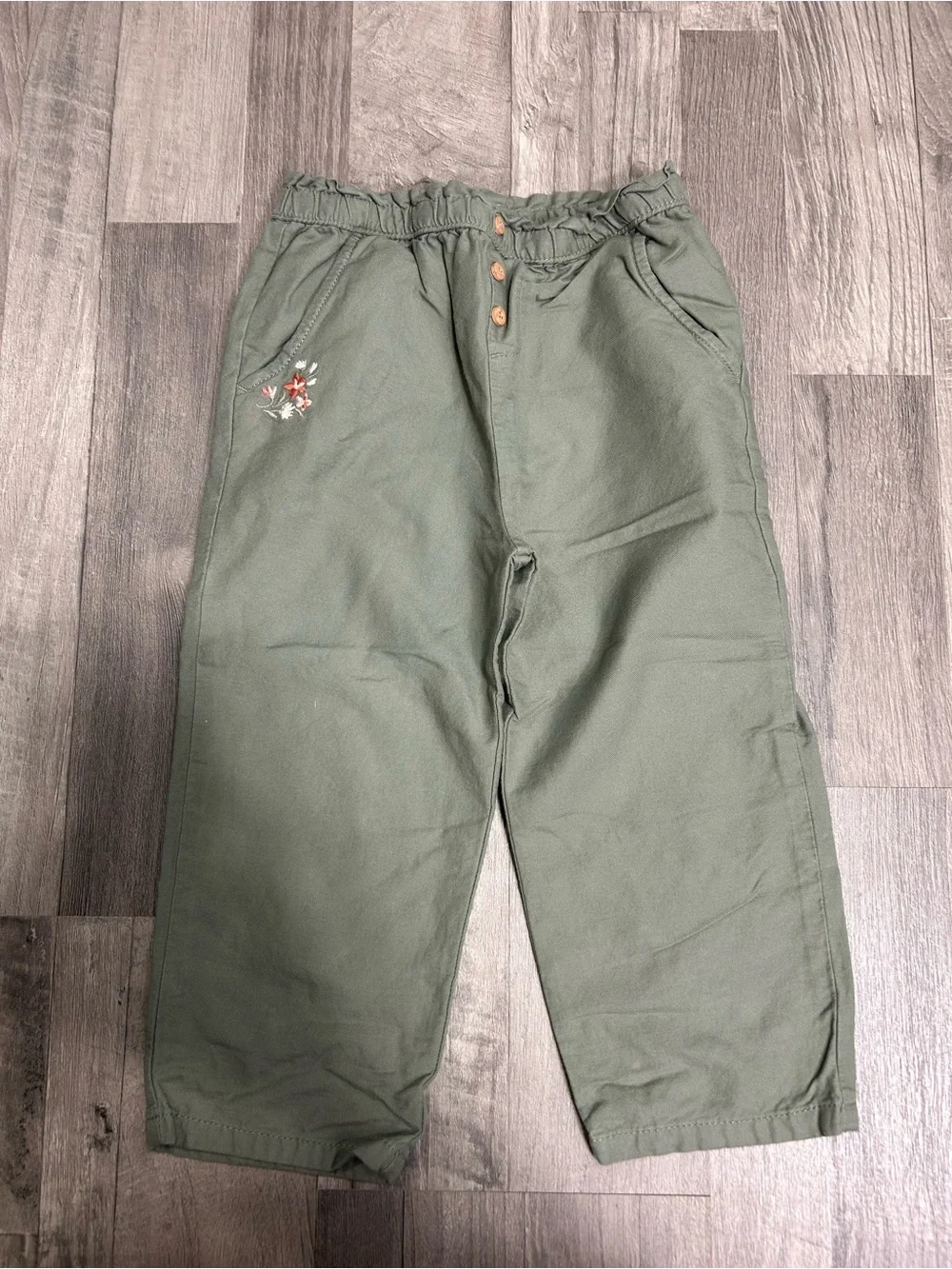 Oshkosh B'gosh Toddler Girls Green Capri Pants 5T